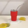 Copo de Shot com Canudo de Aço Inoxidável 304 Transfronteiriço 3oz Copo de Carro Copo Térmico Copo de Gelo Frio Copo de Café Atacado a Vácuo