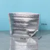 Pastel de Barbacoa Bolsa Térmica de Algodón Perlado con Papel de Aluminio Aislante Bolsa Térmica para Llevar Comida Fresca Comida Fresca Refrigerada Bolsa Térmica para Comida Fresca