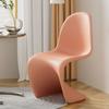 Silla de comedor de plástico estilo celebridad de Internet Pan Dong Beauty, moderna y sencilla, con respaldo para sala de recepción.