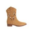 Yuanlitong~ Estilo Celebridad de Internet Calados Botas Vaqueras Largas para Mujer 2025 Bordadas de Media Pantorrilla Punta Fina Botas de Montar
