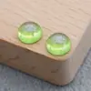 Rosto de anel de resina novo de fábrica cor céu estrelado galáxia cor sólida transparente interface redonda brincos de denier incrustados feitos à mão
