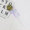 Nuevo adorno de piruleta de bola de lentejuelas con lazo de celebridad en línea, adorno para pastel de cumpleaños, decoración creativa para mesa de postres de fiesta