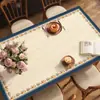 Mantel de mesa de cuero retro americano, impermeable y a prueba de aceite, fácil de limpiar, lujo ligero con un toque de alta gama, protector de mesa resistente al calor