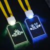 Crachás de Nome Luminosos em Acrílico com Formatos Personalizáveis, Crachás de Nome de Formato Especial, Adereços de Atmosfera, Fabricante de Crachás Luminosos Controlados por Controle Remoto LED