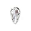 6 * 10mm gota de água Branco K fundo de cristal de vidro de diamante orelha em forma de D garra de quatro furos frisado DIY casamento mão-costurado Diamante
