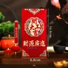 2026 Novo Envelope Vermelho Fosco de Alta Qualidade Lishi Envelope Bolsa Lishi de Mil Yuan Ano Novo Criativo Casamento Envelope Vermelho Universal