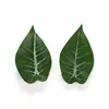 Fita de Simulação Folha de Lótus Planta de Simulação Flor de Seda Plástica Folha Pequena Decoração de Paisagem em Miniatura Decoração de Paisagismo Enfeites