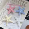 Férias na Ilha Fofa Simulação Estrela do Mar Cor Grampo de Cabelo Nicho Temperamento Menina Doce Franja Lateral Grampo de Cabelo Acessórios de Cabelo