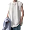 Colete Esportivo Estilo Americano para Homens, Nova Camisa Sem Mangas Tendência de Verão Tamanho Grande, Camiseta Sem Mangas Casual de Basquete Solta de Marca Tendência