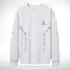 Tendência Primavera e Outono 2025 Nova Camiseta de Manga Longa com Gola Redonda Versátil Moderna Moletom Espessado Camada Base para Homens e Mulheres