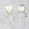 Venda por Atacado Vela Única com Laço Linda Decoração de Bolo Plug-In Rosa Branco Desenho Animado Pirulito Vela de Aniversário