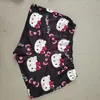 Pantalones Cortos de Dibujos Animados Populares Europeos y Americanos Kt Hello Kitty para Mujer, Verano Finos Holgados Casuales para Casa