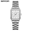 Sanda pulseira de aço alta qualidade medieval pequeno quadrado quartzo feminino relógio moda temperamento pulseira Joker luxo leve relógio de pulso atacado