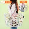 Bolsas de Mano Tejidas Personalizadas Transfronterizas en Stock, Bolsas de Compras Tejidas Regalo Creativo, Bolsas Tejidas Impermeables Laminadas de Gran Capacidad