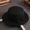 Sombrero de Paja de Copa Plana con Lazo de Verano, Sombrero de Sol Fresco y Elegante para Protección Solar, Sombrero de Sol para Viajes y Vacaciones en la Costa