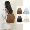 Mochila Feminina Simples de Canguru Moda Bestseller Alta Qualidade Mochila de Couro Macio Casual Grande Capacidade Bolsa Feminina de Textura de Alta Qualidade