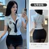 Lencería sexy de noche de amor, uniforme de policía femenino, traje de tentación, pecho pequeño, gran pasión, pijama gratis 8512