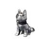 Llavero de Bulldog Francés de Metal Creativo Colgante 3D para Llaves de Coche Nuevo Transfronterizo Regalo para Mascotas