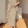 Traje de talla grande traje traje de mujer primavera y otoño chica gordita adelgazante holgado casual para ir al trabajo ropa de negocios traje elegante traje de dos piezas para mujer