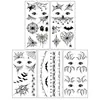Adesivos Europeus e Americanos Transfronteiriços Novos para Halloween Olho de Aranha Maquiagem Rosto de Aranha 3D Tatuagem Decorativa Temporária Adesivos