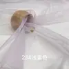 Tela de Organza 2020D Hilo Ruyi Mate Transparente Ligeramente Rígida Accesorios de Encaje Bordado Tela para Empaque de Regalos