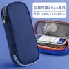 Estuche sencillo transfronterizo para estudiantes de primaria y secundaria, bolsa de lápices de lona, bolsa de lápices de tela Oxford de gran capacidad, venta al por mayor con impresión de logotipo
