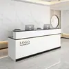 Recepção Balcão de Atendimento Empresa Pintura Balcão de Consultas Simples Moderno Salão de Beleza Loja de Roupas Pequeno Bar Caixa