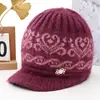 Nuevo Sombrero de Pescador de Piel de Conejo Otoño/Invierno para Mujeres de Mediana Edad y Mayores, Elegante Sombrero de Mamá, Forrado de Felpa, Cálido, Cortavientos, Sombrero de Lana Tejido de Ala Ancha