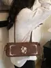 Bolso Artístico para Mujer Bordado con Trébol de Cuatro Hojas y Nota Musical Vintage Otoño/Invierno 2026, Fresco y Versátil para Llevar en la Mano, al Hombro y Cruzado, Adecuado para el Viaje Diario