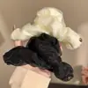 Pinza para el Cabello de Malla Perezosa Estilo Francés Nube para Mujer, Pinza Tiburón Versátil de Gama Alta para Moño en la Parte Trasera del Cabello, Accesorio para el Cabello