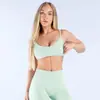 Nuevo sujetador deportivo sexy europeo y americano sin espalda, top de yoga absorbente de sudor y transpirable, top de running para fitness a prueba de impactos para mujer