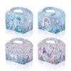 2026 Transfronterizo Nuevo Producto Sirena Caja de Papel Portátil Fiesta Navideña Caja de Regalo Portátil Decoración de Fiesta Dulces Regalo