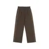 Yidao Vintage 2026 Outono Novo Estilo Retro Americano Cordão Cintura Elástica Solto Reto Calça Casual para Homens