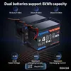 Generador Solar de 16Kwh 110V/220V Estándar Americano Bifásico Sistema de Almacenamiento Solar para el Hogar
