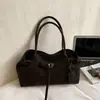 Bolsas Coreanas de Nicho, Bolsas de Ombro Casuais da Moda de Grande Capacidade, Bolsas Tote Versáteis Retrô para o Dia a Dia, Bolsas Tipo Saco Simples