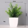 Rabanete Verde Simulado Eucalipto Pequeno Bonsai Ornamento de Mesa Planta de Interior Planta em Vaso Mini Planta Verde de Alta Simulação