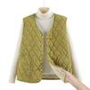 Colete forrado de lã para mães de meia-idade e idosas, outono e inverno, novo estilo chinês, estilo nacional, colete quente e espesso para idosos