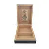 Humidor para Cigarros con Textura Mate, Capacidad para 12 Cigarros, Herramienta de Cuidado Diario para Conservar la Humedad, Caja de Madera Estilo Retro Americano
