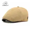 Boina de Seis Paneles de Estilo Nuevo para Primavera y Verano para Mujer, Gorra Británica Retro de Visera Adelantada, Gorra Ligera y Transpirable de Artista para Hombre, Gorra de Pato