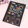 Pintura raspada direta da fábrica pintura aquarela quebra-cabeça infantil papel raspado colorido pintura raspada criativa manual DIY