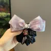 Lazo de Perlas Morado de Alta Gama y Elegante con Múltiples Capas para el Cabello de Mujer, con un Aspecto Dulce y Elegante, Alta Elasticidad para la Parte Posterior de la Cabeza