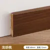 Zoclo Recto con Forma de L Transfronterizo Ultraestrecho y Ultradelgado con Recubrimiento Impermeable Zoclo de Madera Maciza de 6cm con Acabado de Pintura Plana
