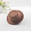 Base de sombrero hecha a mano para bricolaje Sombrero formal Sombrero desnudo Lolita Sombrero de copa Material Tela cepillada 13 cm