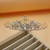 Corona Tiara Infantil Princesa Niñas Corona Diadema Grande Accesorios para el Cabello Rosas Sophia Pasarela Coreana Accesorios de Performance