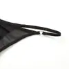 Estilo europeo y americano, tanga sexy de malla transparente para mujer con tiras finas, hebilla metálica, cómoda y transpirable, entrepierna de algodón puro, talla grande para mujer