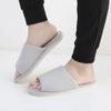 Pantuflas de Algodón para Otoño e Invierno, Pantuflas de Lino, Pantuflas para Pareja para el Hogar, Pantuflas Antideslizantes de Suela Gruesa con Lazo