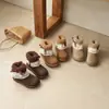 Botas Birkenstock Estilo Pequeno Fragrante Ins Outono e Inverno 2026 Novas Botas Femininas Estilo Coreano com Laço de Renda e Botas Curtas de Lã