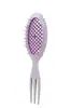 Peine de Gradiente Hueco Transfronterizo, Peine Ovalado para Alisar el Cabello Lacado, Peine Ovalado para Peinar el Cabello Esponjoso, Peine Oscilante