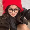 Montura de Gafas Estilo Coreano Atractivo Retro Marco Negro Gm para Mujeres Sin Maquillaje, Gafas Planas Anti Luz Azul con Graduación Opcional