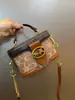 Bolsa de Mão com Corrente Color-Blocking Graffiti para Mulheres 2026 Novo Modelo Comércio Exterior Transfronteiriço Bolsa de Ombro Transversal Estampada Moda
